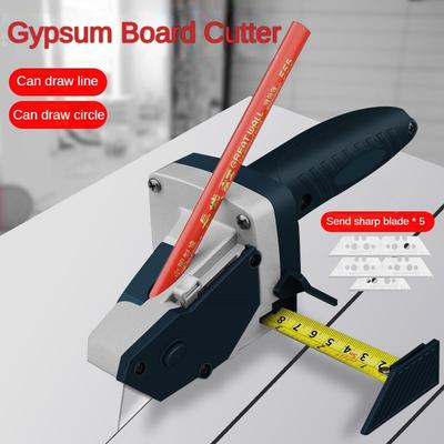 Tagliagesso Multifunzionale Tagliagesso Dedicato Localizzatore di Linee di Disegno per Pannelli Portatile Strumento Metro a Nastro per Lavorazione del Legno