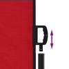 Retractable Side Awning Red 140 X 600 Cm