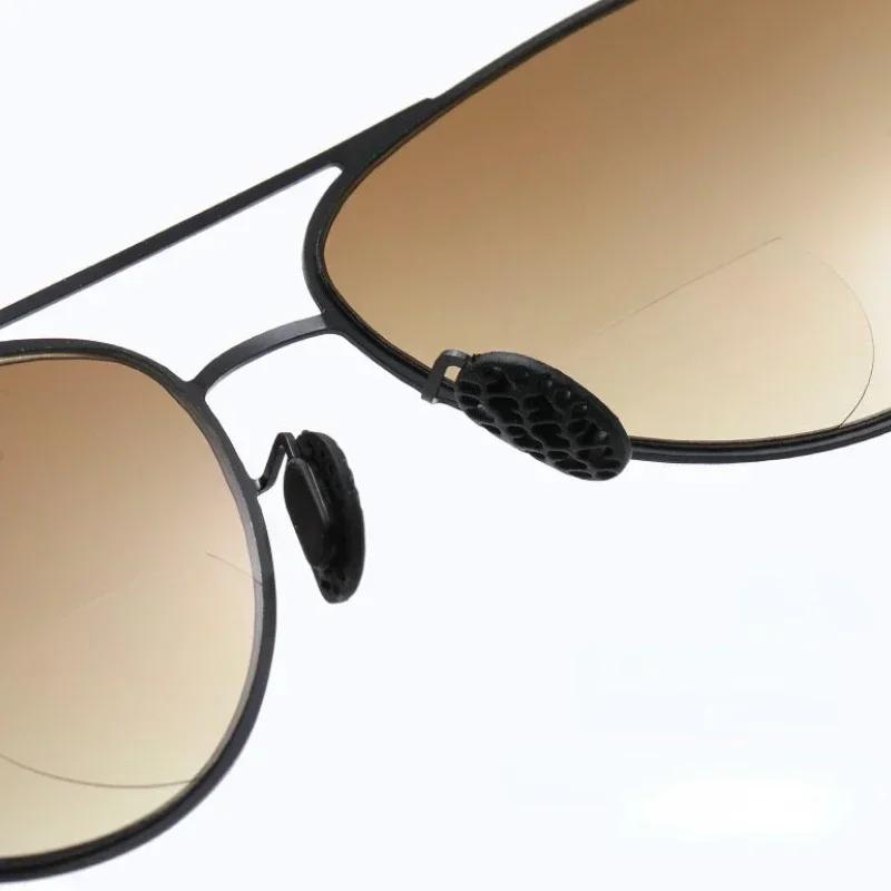 New Bifocal Presbyopia Reading Glasses Retro Round Frame Fashionable Large Sunglasses for Distance and Near Vision