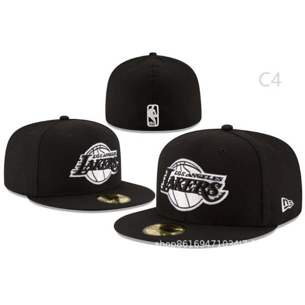 Basketball Baseball Men'S And Women'S Hats Sunshade Hip Hop Lakers Flat Trend Baseball Caps Elastic Band Size Hats