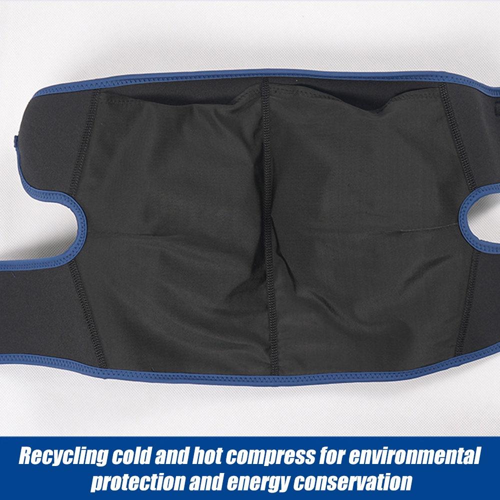 1 Stück Eisbeutel für Knieverletzung Wiederverwendbare Eisbandage mit Kaltkompressionsmanschette um das gesamte Knie für Muskeln, Meniskus