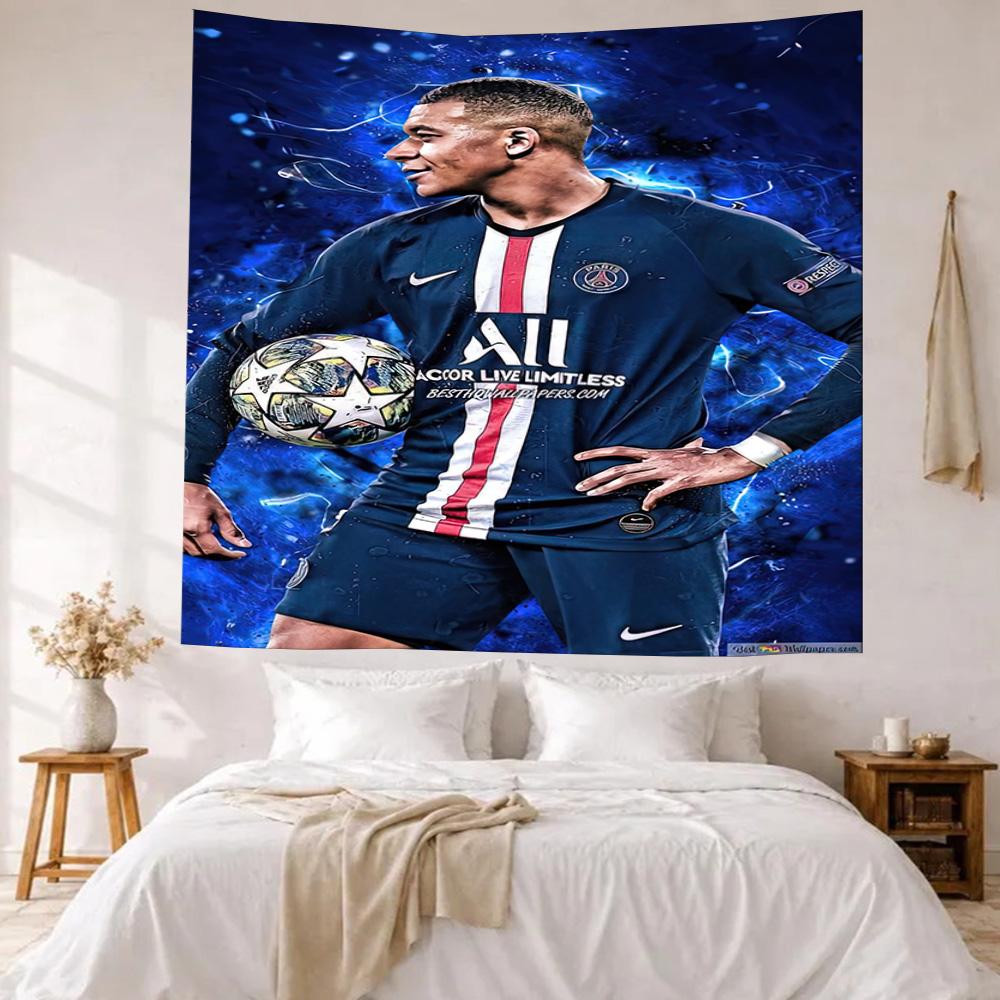 Mbappe'S Style Wall Decor Tapestry Art For Pet Memorial Birthdaywedding Party Backdrop Family Gift