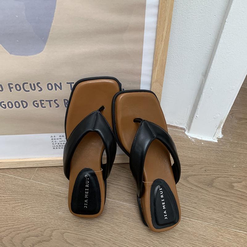 

Fashion Bailamos Women Slippers Open Toe Flat Casual Shoes Leisure Sandal Female Beach Flip Flops Outdoor Slippers Summer Slides Mujer 39 чёрный