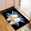 Gre-mio Football Badge Printed Office Carpet Chair Cushion  Entryway Rug, Rugs for Living Room, Bedroom Christmas gifts
