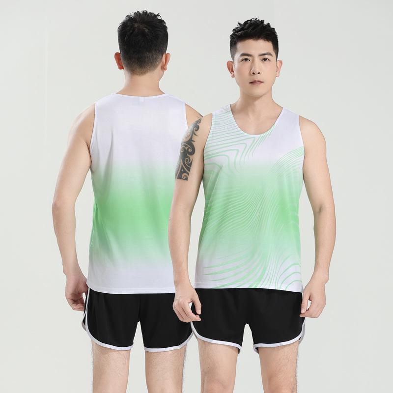 Men's Quick-Dry Track & Field Marathon Training Set: Running Vest & Shorts