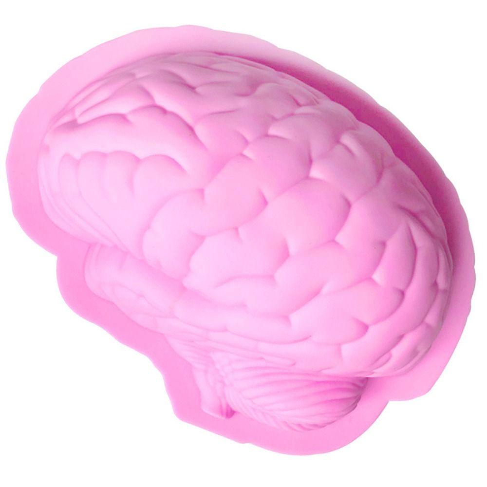 Scary Brain Silicone Mold Body Parts Human Brain Cake Mould Fondant Mold   Kitchen