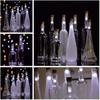 Mini Flaschenlichter Korkform Bastellicht USB-betrieben Korklichter Weinflaschen Partydeko Weihnachten Hochzeit Wiederaufladbare Lampe