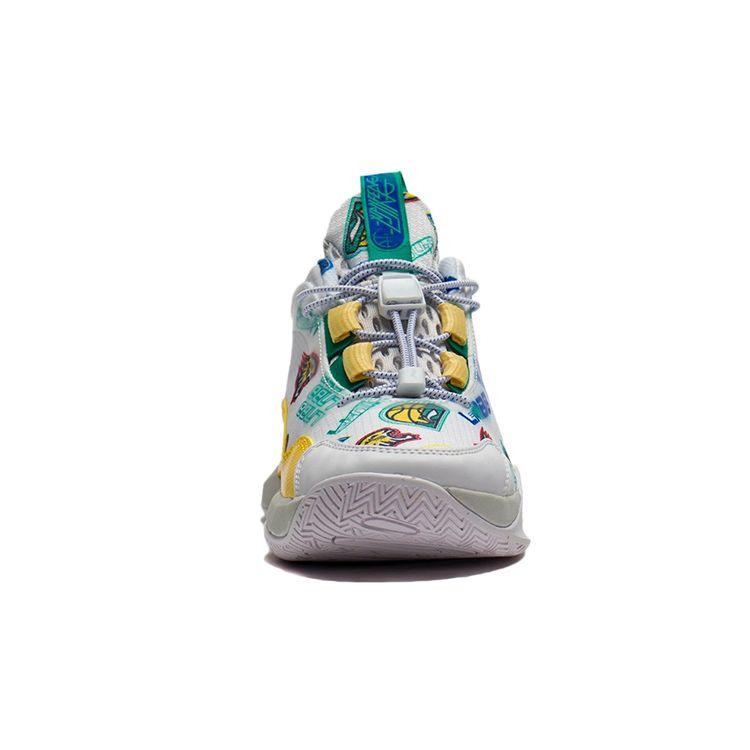 Li Ning Team 2.0 Basketball Shoes Kids Sneakers White Green YKBS016-3