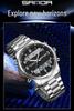 SANDA Multifunctional Luminous Student Watch - Classic, Fashionable, Waterproof with Timer & Alarm.