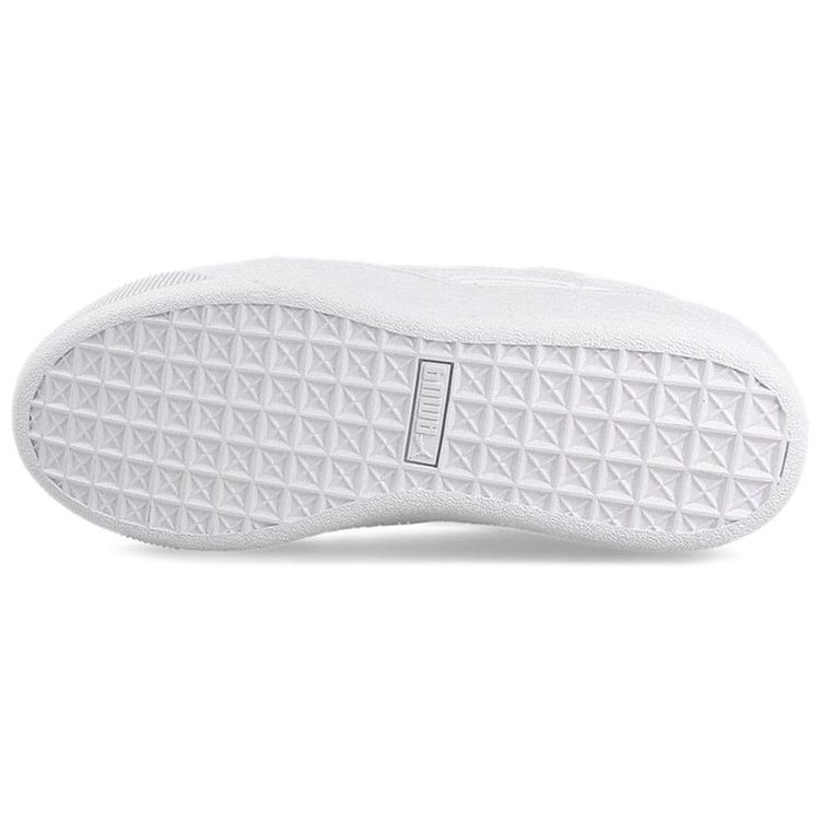Puma Tênis Vikky Platform V Cano Baixo Tênis Femininos Branco Brilhante 364892-01