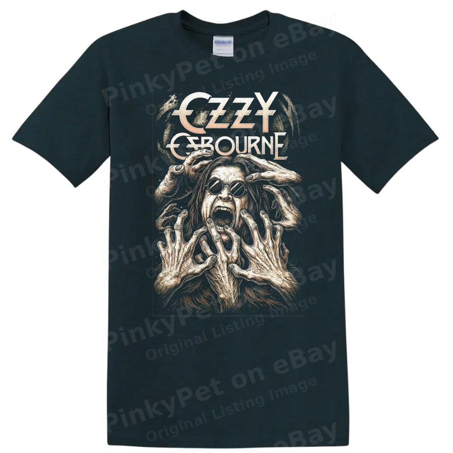 Ozzy Osbourne Retro Rock Heavy Metal Album Cover Art T Shirt Graphic Tee