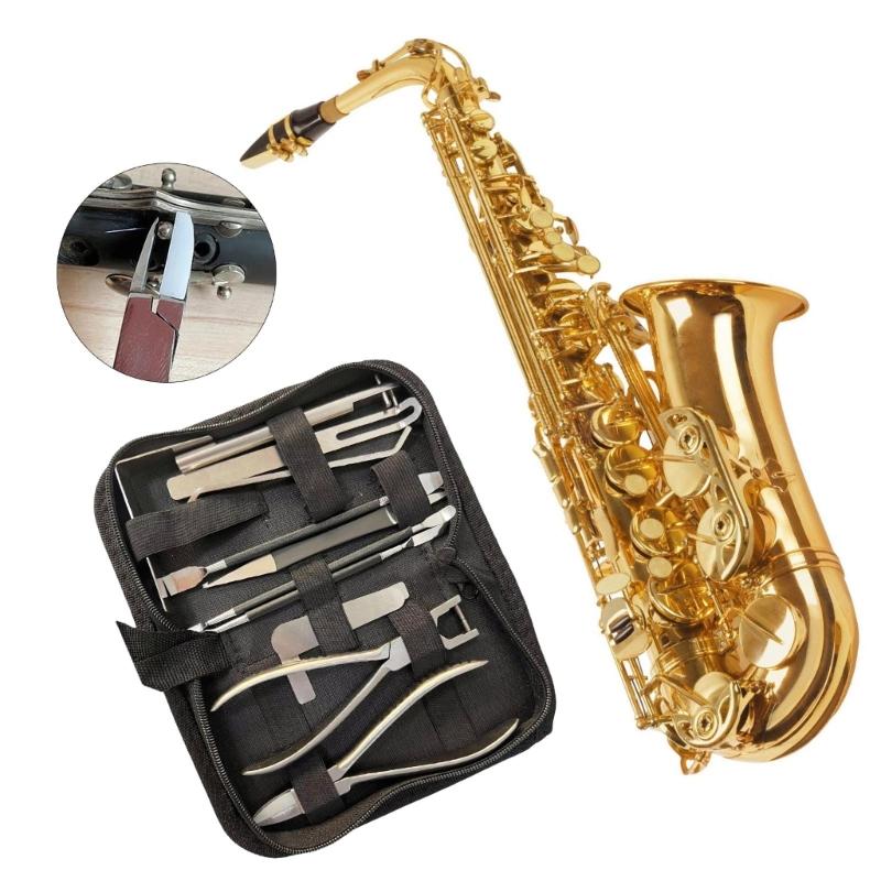 Saxophone Key and Spring Maintenance Set Saxophone Key Adjustment Tool Alloy Texture for Woodwind Instrument Care