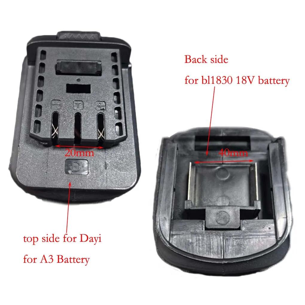 1x Battery Adapter Converter For BL1830 BL1840 BL1850 18V Li-ion Battery For Dayi For A3 2106 Battery Power Tool Accessories