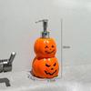 Halloween Pumpkin Soap Dispenser Shower Gel Bottle Empty Manual Lotion for Apartment Kitchen