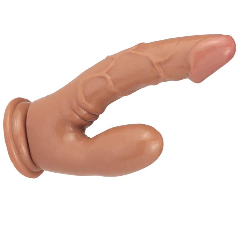 Double Tube Pinch Female Double-headed Dildo G-spot Backcourt Stimulator