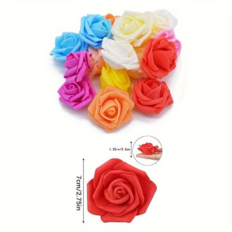 10/20/50Pcs Rose Artificial Flowers Heads Fake Flowers for Home Dceor Wedding Decoration Party Supplies DIY Craft Gift Accessory