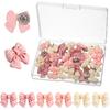 30 Pcs Cute Bow Push P Pink Thumb Tacks Decorative Bowknot Push for Hanging Photo Wall Cork Board Home School Office Corkboard Bulletin Decorations