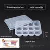 12-Compartment Transparent Frozen Wonton Storage Boxes with Stickers