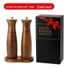 Acacia Wood Pepper and Sea Salt Grinder for Steaks and Western Cuisine