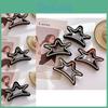 Chic And Stylish Large Star Rhinestone Hair Claw For Fashionable Winter Looks In Black And Brown