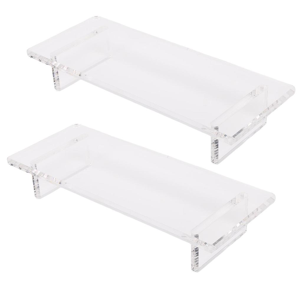 Bathroom Tray Water Proof Transparent Acrylic Soap Riser for Kitchen Plant Candle Decorations
