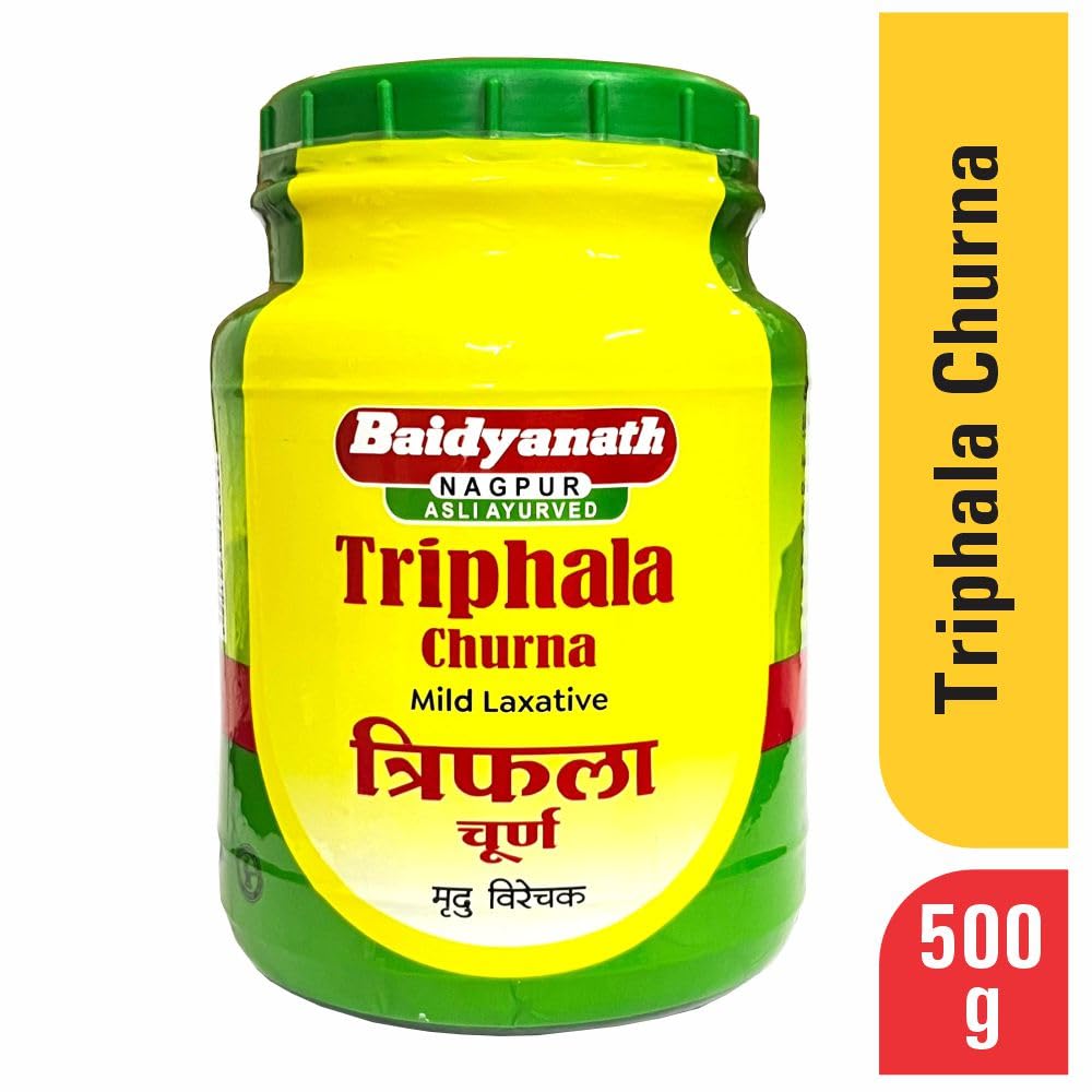 Baidyanath Asli Ayurved Nagpur Triphala Churna 500g Pack For Digestive Health & Natural Detox