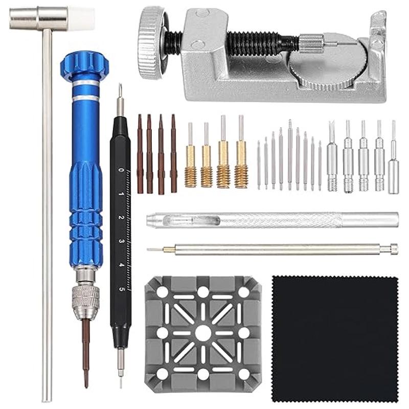 32-Piece Watch and Phone Repair Tool Kit with Strap Remover and Shortening Cutter