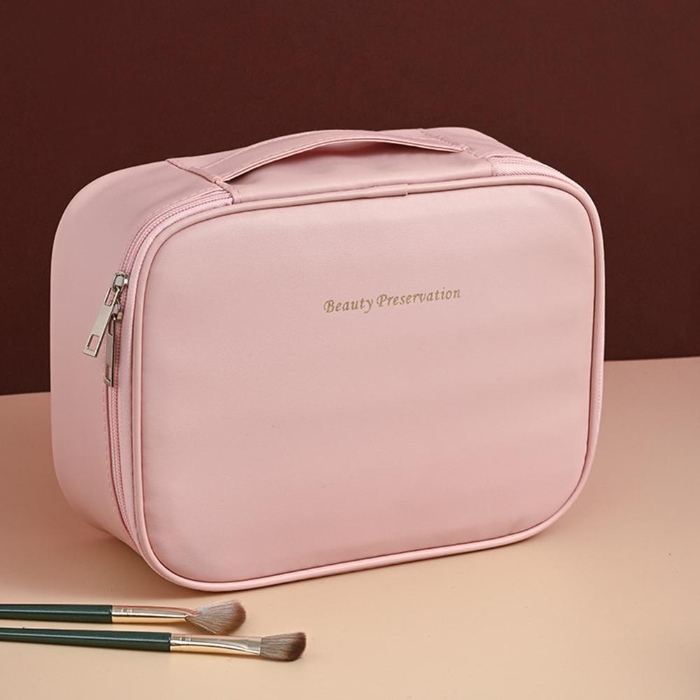 

Women s Large-Capacity Cosmetic Bag – Travel Toiletry Organizer, Essential Storage for Daily & Trip Use рожевий