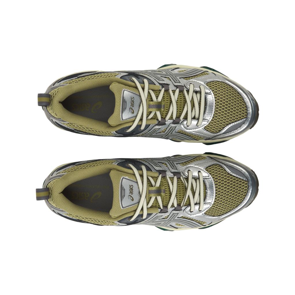 Asics Gel Quantum Kinetic Khaki Beige Pure Silver Unisex Sneakers Green 1203A270-252