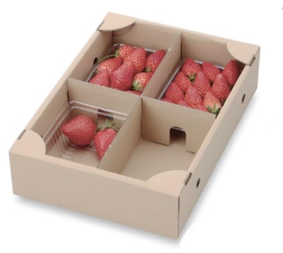 

Клубника 300 г x 4 шт., сервировочная коробка (80 штук)
