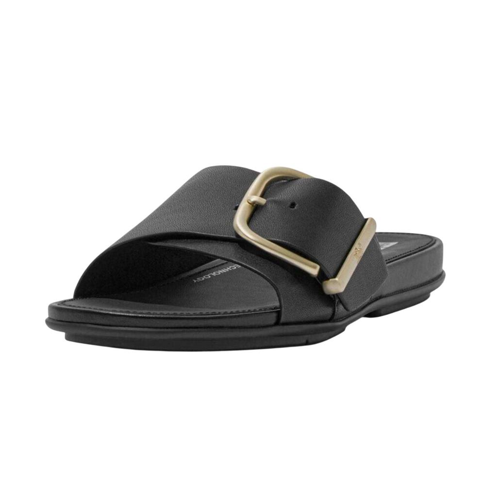 FitFlop Womens/Ladies Gracie Buckle Leather Sliders