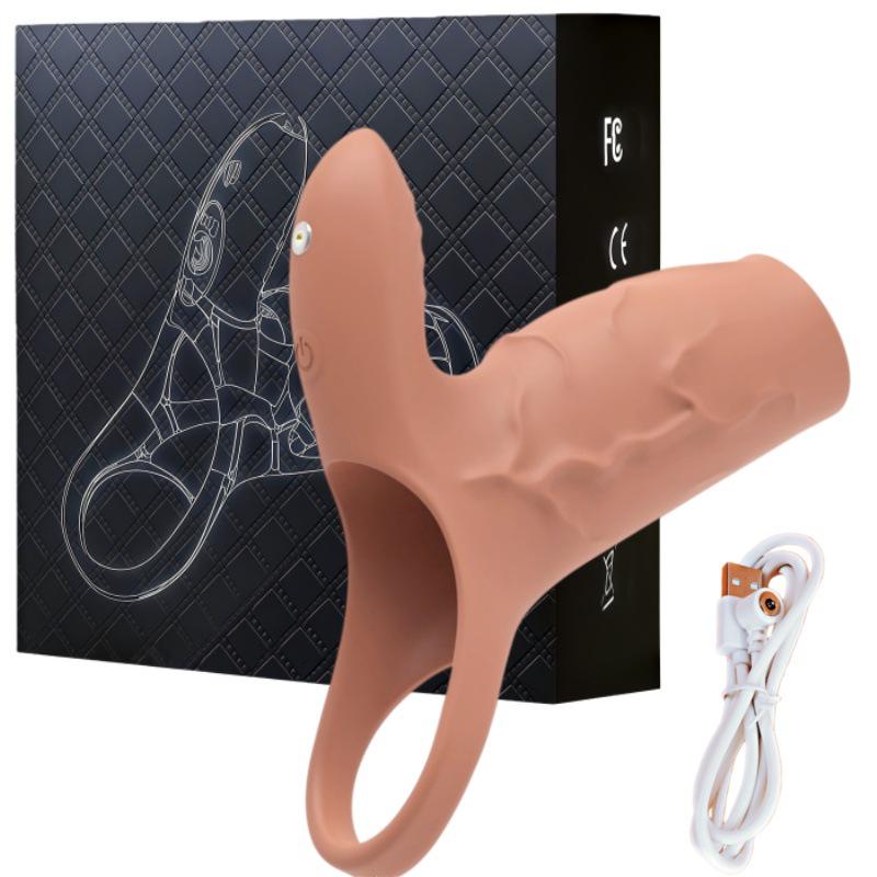 Wolf Warrior Men's Vibrating Penis Ring and Sleeve Vibrator - Adult Erotic Sex Toy