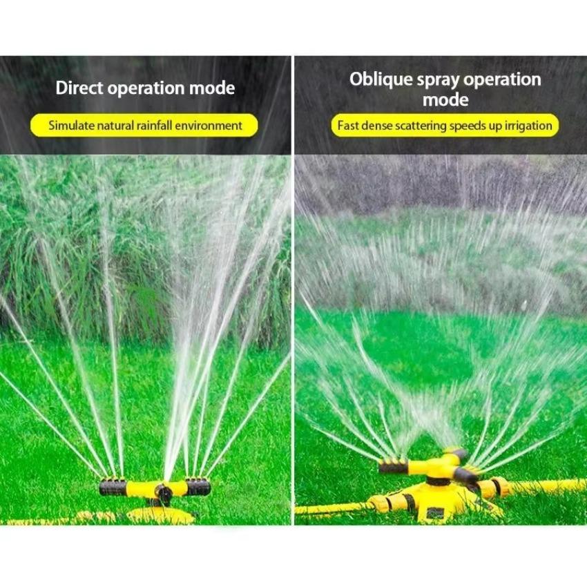 Rasenblumenbewässerungsgerät Landwirtschaftliche Sprinklerdüse Gartengeräte Bewässerungszubehör 360 ° Automatisch rotierender Sprinkler