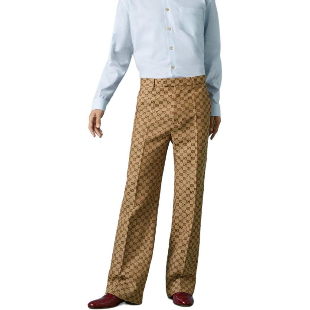 GUCCI Gg Linen Blend Canvas Pants 672087ZAM7G2580
