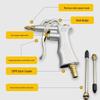 Pneumatic Blow Gun BT-168, Aluminum Alloy High Pressure Dust Removal Tool with Copper Nozzle.
