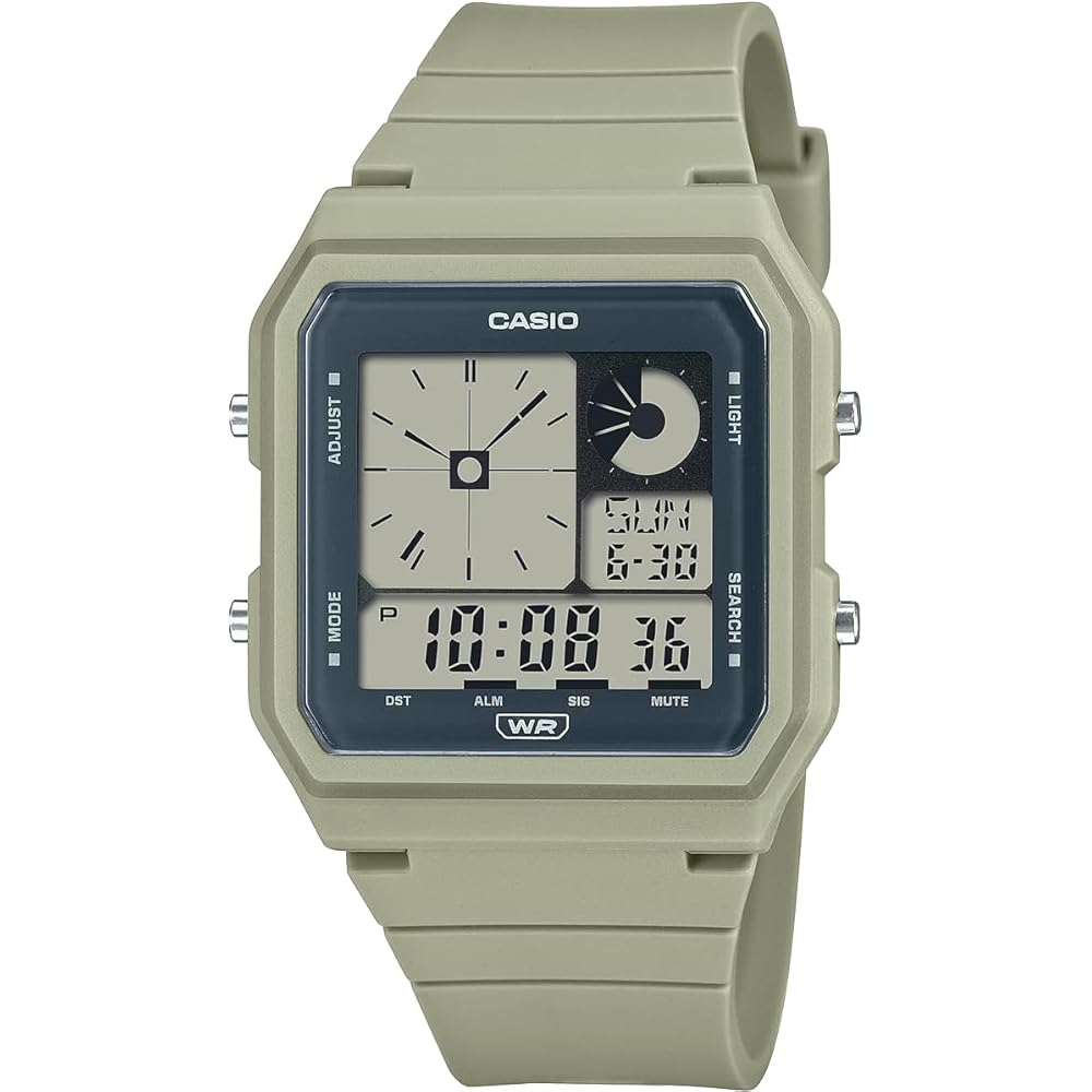 Casio Standard Analog Digital Watch LF-20W-3A Unisex Light Moss Green Overseas Model