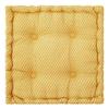 Shipy yellow COTTON CUSHION/SEAT quilted