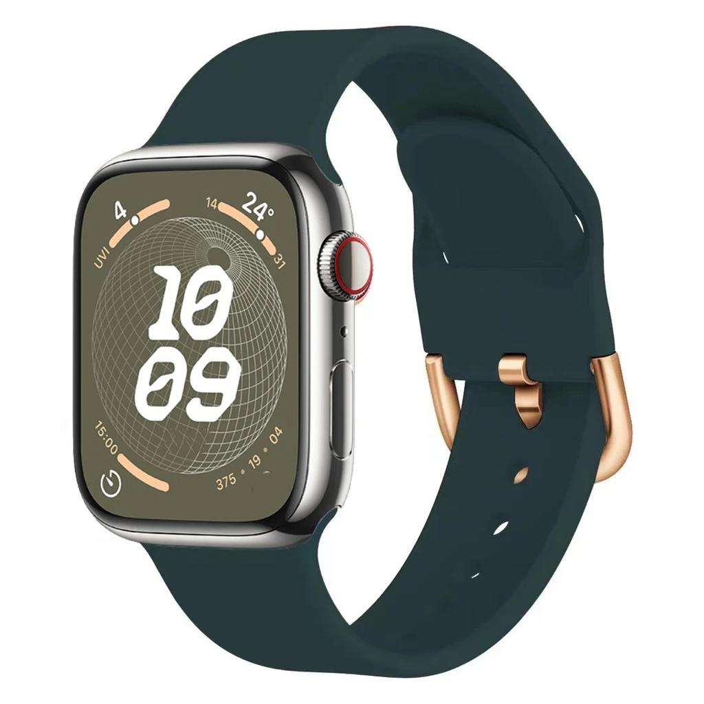 Silicone Strap For Apple Watch Band 11 10 9 8 7 46mm 42mm 45mm 41mm Ultra 3 49mm Sports Bracelet iWatch 6 5 4 SE 44mm 40mm Belt