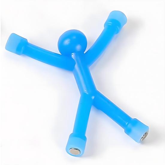 10 Stück Stressabbau Magnet Männer Spielzeug Bunt 3D Männer Kühlschrankmagnet Kinder Erwachsene Tragbares Reise Sinnesspielzeug