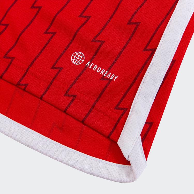 Adidas Camiseta Local Arsenal 23/24 Manga Corta Deportiva con Estampado de Patrón de Letras Tops para Hombre Rojo HR6929