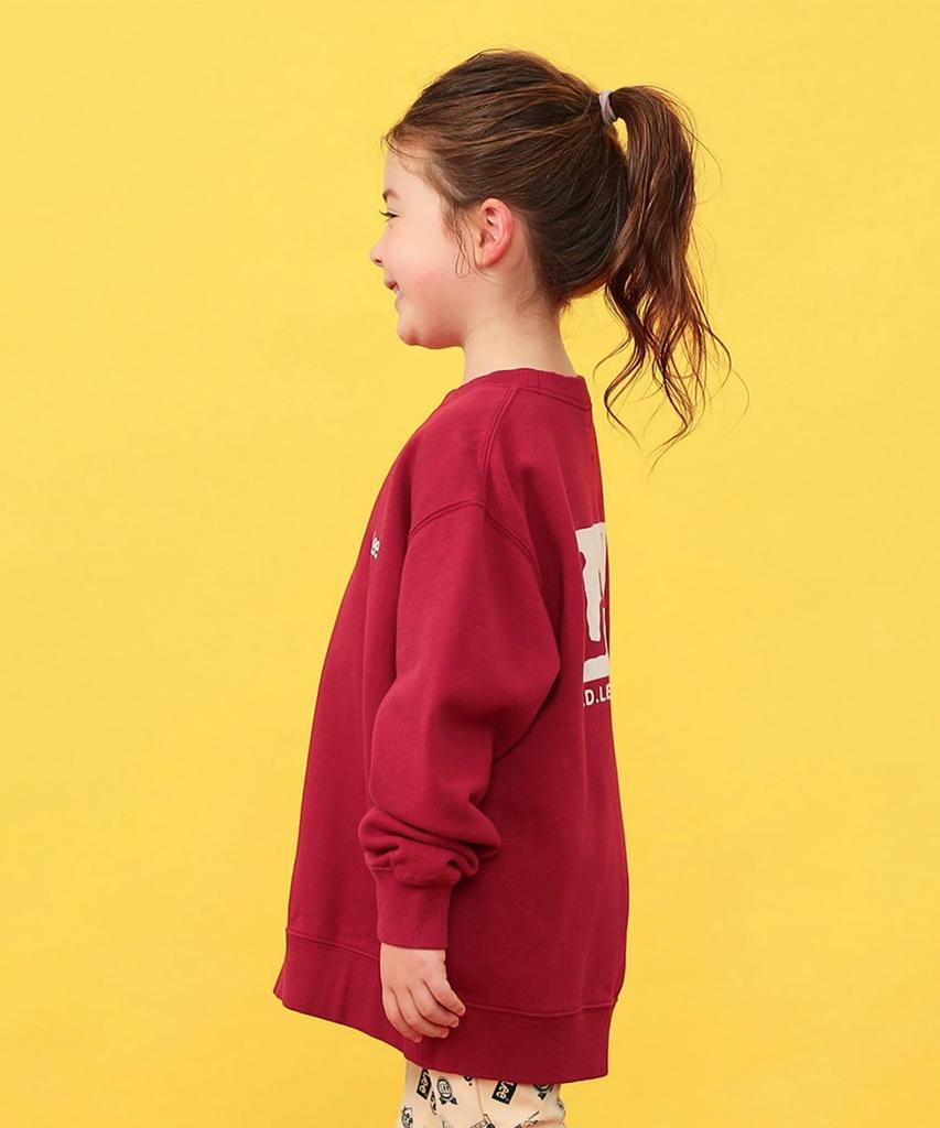 Lee Sweatshirt with Logo Back Sizes Kids' D.RED Print, 110cm-150cm
