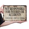 Retro Fun Slogan Metal Decorative Art Plaque Poster 20x30cm Iron Wall Decor for Man Cave Garage Bar Pub Decor