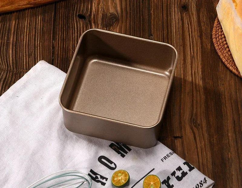 6/8/9 Inch Non-Stick Square Cake Baking Pan, Carbon Steel Loaf Tray, Pie Pizza Bread Cake Tin Bakeware Kitchen Baker Tools