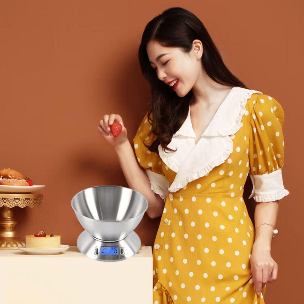 Digital Kitchen Scale Stainless Steel Cooking Scale Kitchen Weight Tool Baking Scale  Commercial