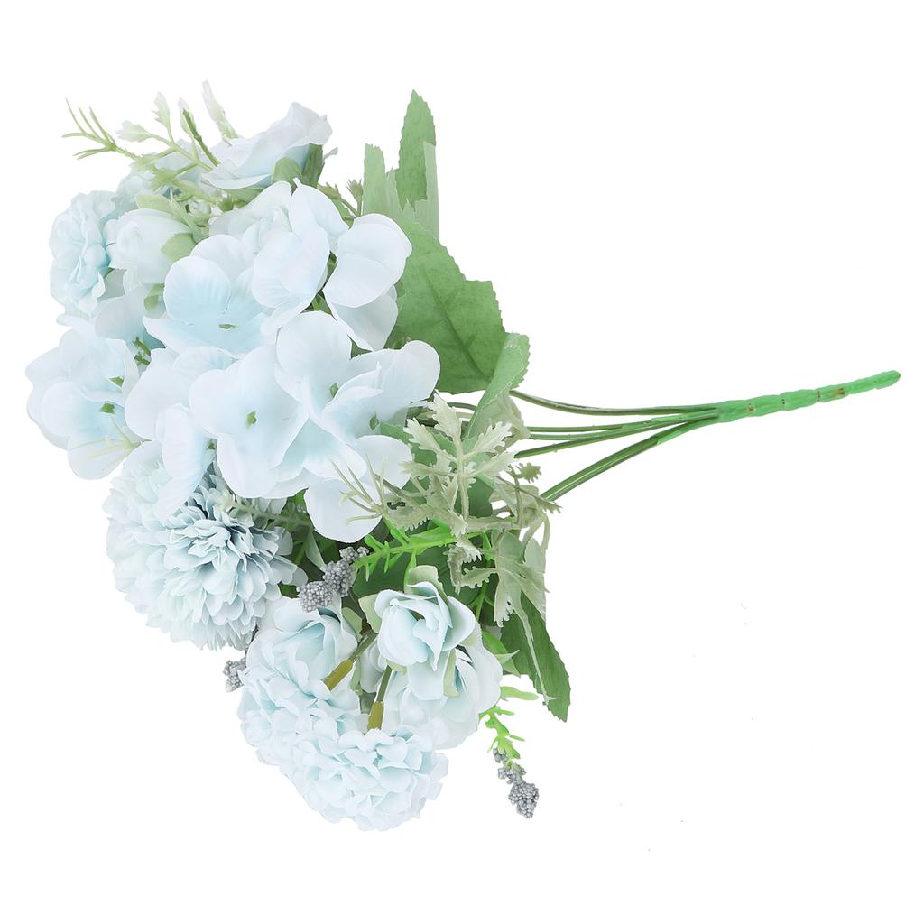 Artificial Flower Bouquet Home Office Hotel Banquet Decoration Gift Craft OrnamentLight Blue