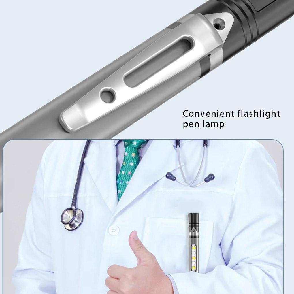 USB Charging Flashlight 4 Modes Adjustable Mini Small Hand Torch Camping Caving Climbing Emergency Lighting Lamp