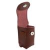 Bolsa de Cintura Portátil para Bolas de Golfe Mini Resistente ao Desgaste Couro Suporte para Bolas de Golfe Pochete de CinturaCafé