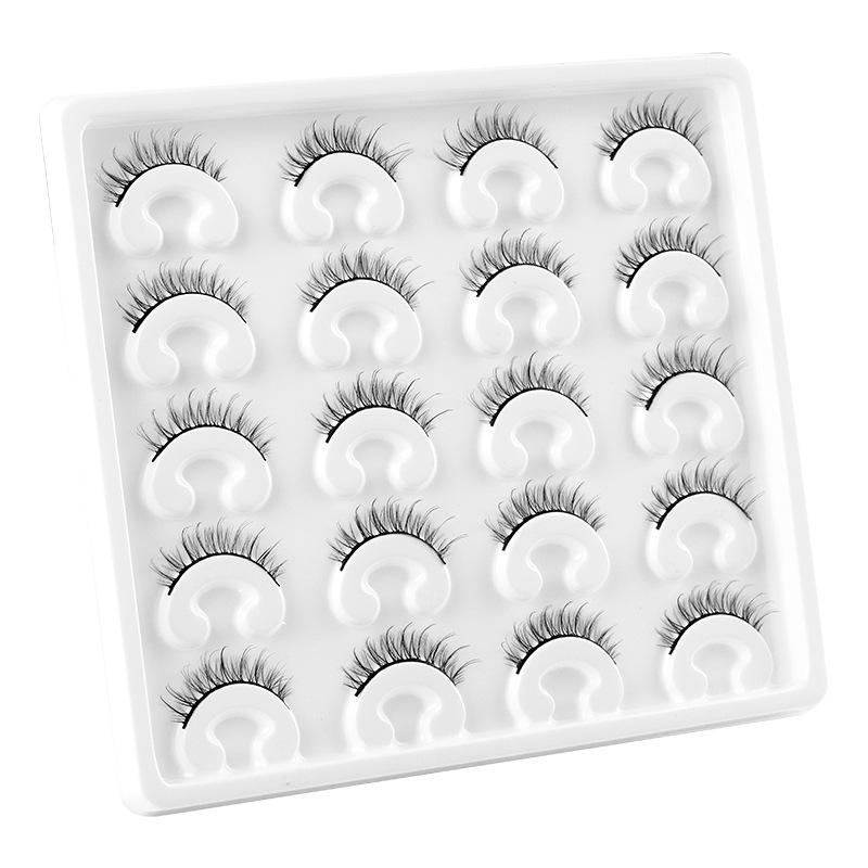 New Product 10 Pairs Of Fake Eyelashes Mink Curly Thick Simulation Natural Short Eyelashes