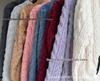 2025 Autumn/Winter European & American Lapel Jacquard Half-Zip Plush Pocket Short Sweatshirt