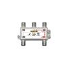 Splitter [2K 4K 8K Compatibel] 4-Weg Splitter, 1-Aansluiting Gevoed, Vergulde Stekkers, F-Type Connectoren, Gegoten Hoge Afscherming Structuur